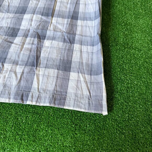 Van Heusen Short Sleeve Button Up Plaid Gray Easy Care Shirt Big Size XXL NEW - Picture 12 of 15